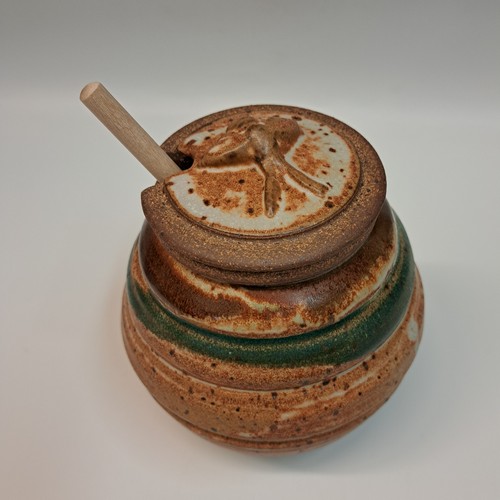 #230714 Honey Pot with Dipper $18 at Hunter Wolff Gallery